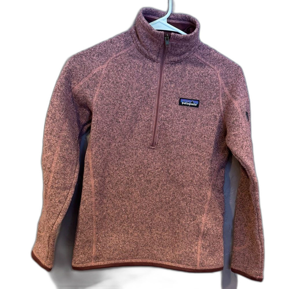 Patagonia Pink Quarter-Zip Better Sweater XXS